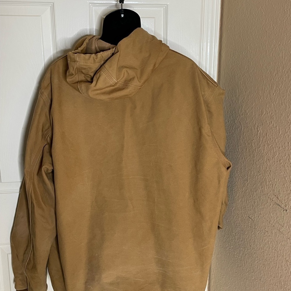Carhartt Active Jacket Y2K Mesh Lined Full-Zip Hooded Coat, Brown Tan, Mens XL   - Picture 14 of 14
